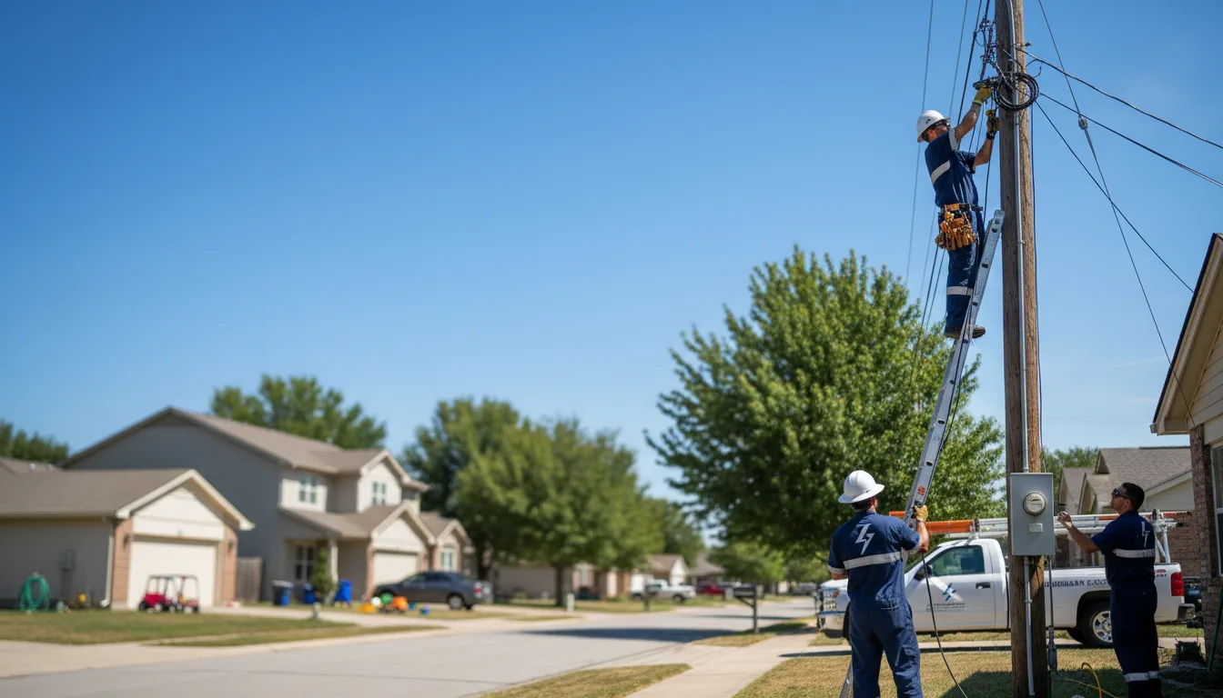 Residential electrician providing installation services in Palmer, KS